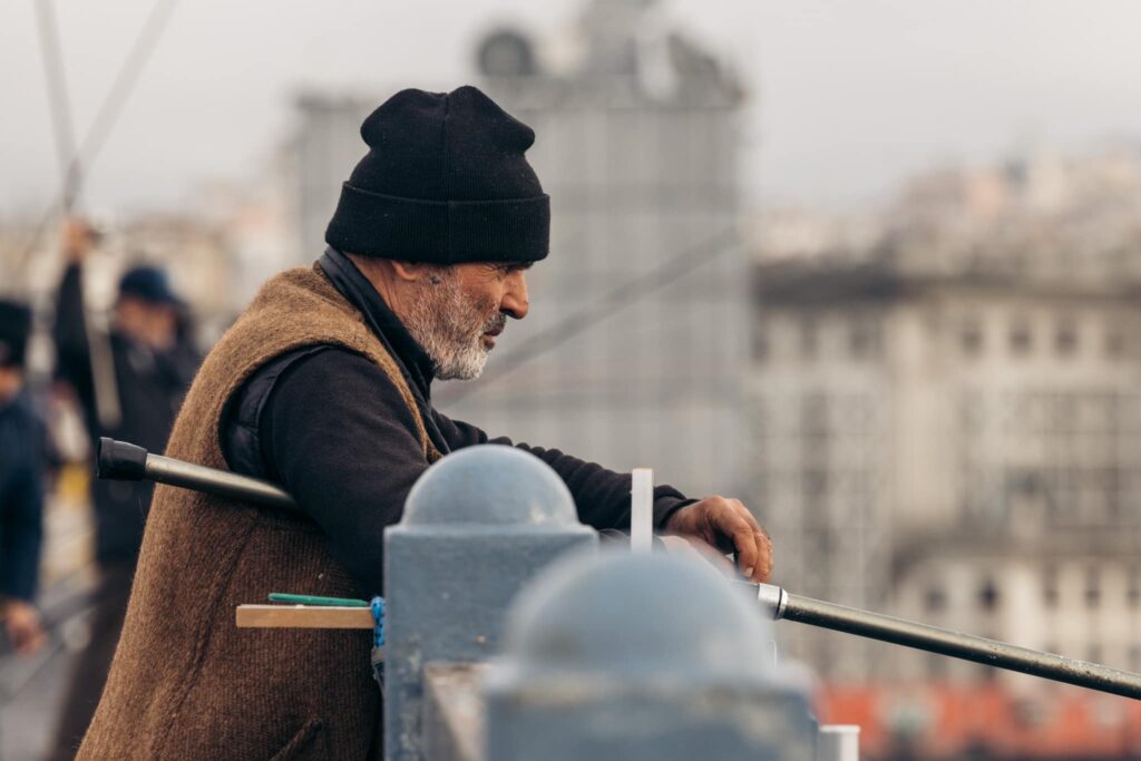 Pescar de pe podul Galata, Istanbul